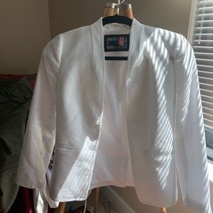 J Crew White Linen Blazer